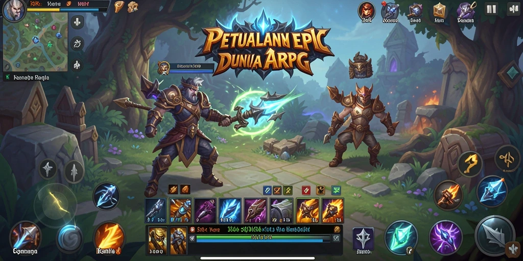 Tampilan gameplay 34R yang memukau dalam pertarungan ARPG.