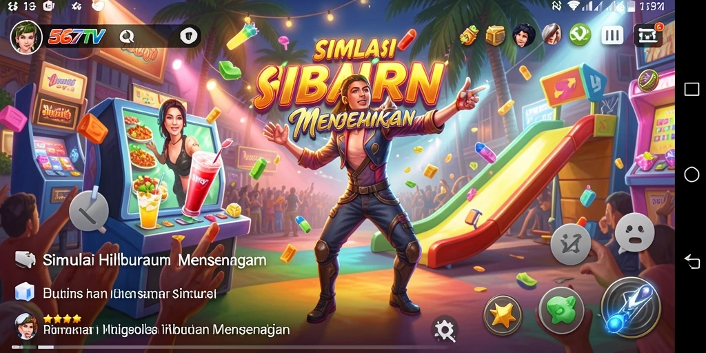 Tangkapan layar gameplay simulasi 567TV yang mendebarkan.