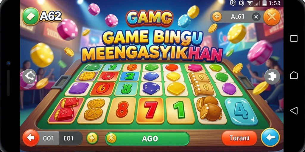 Tampilan gameplay Bingo yang menarik dan seru di AA62.