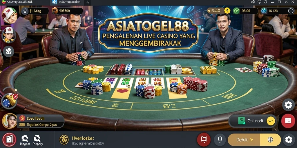 Tampilan gameplay ASIATOGEL88 dengan dealer profesional.