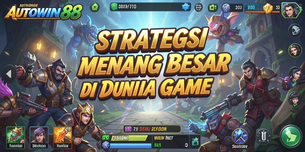 Tangkapan layar gameplay AUTOWIN88 menunjukkan pertempuran strategi yang mendebarkan.