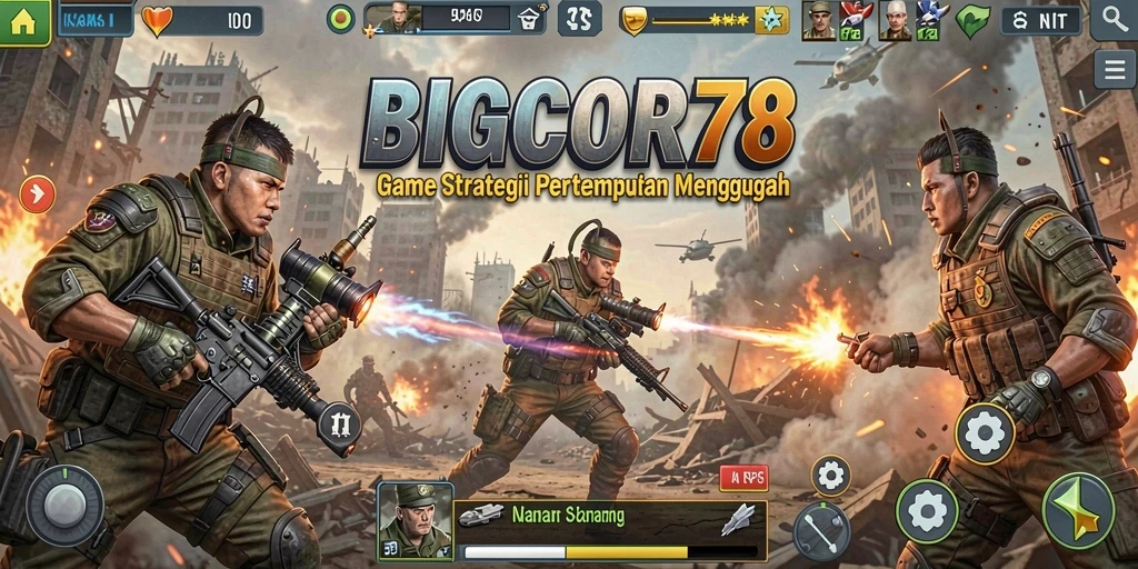 Tampilan gameplay SLG yang menarik dari BIGCOR78.