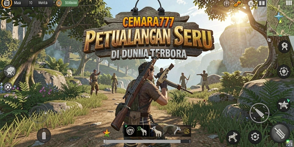 Screenshot CEMARA777 yang menampilkan aksi seru dalam dunia terbuka