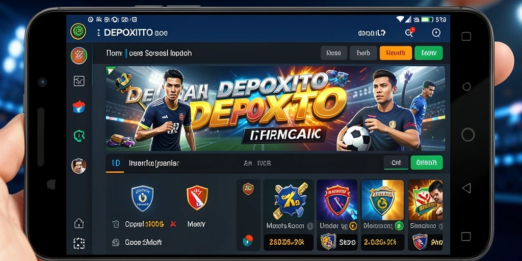 Tampilan menarik dari gameplay taruhan olahraga di DEPOXITO.
