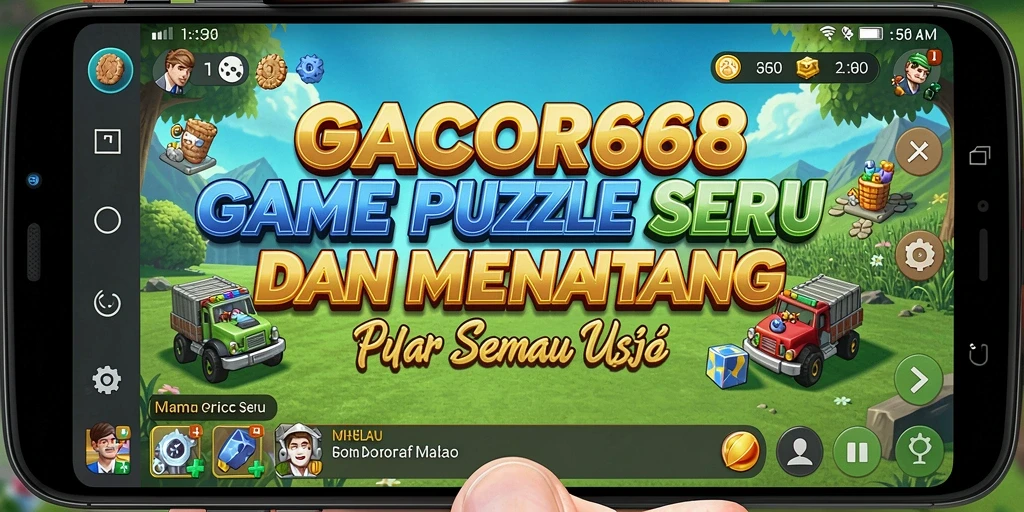 Tampilan gameplay seru GACOR668 dengan berbagai puzzle menarik.