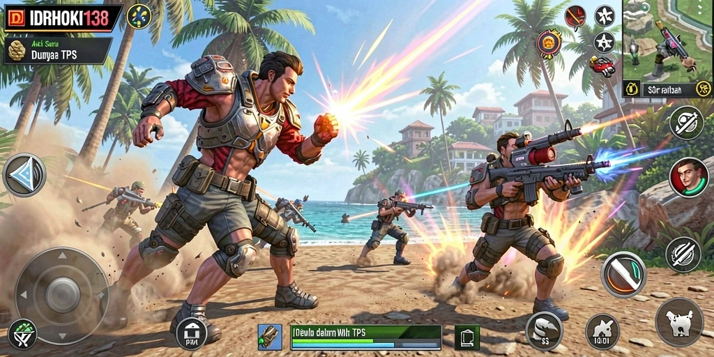 Gambaran aksi intens dari gameplay IDRHOKI138