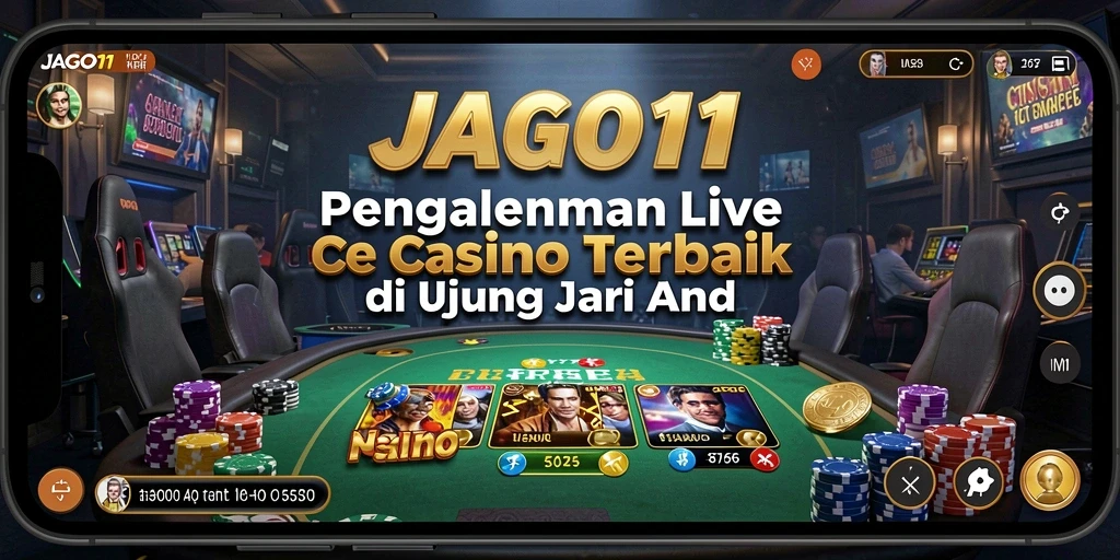 Screenshot JAGO11 menunjukkan pengalaman live casino yang mendebarkan dan interaktif.