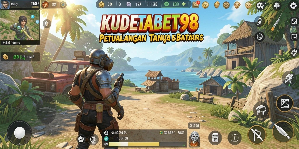 Tangkapan layar menunjukkan keindahan dunia terbuka KUDETABET98.