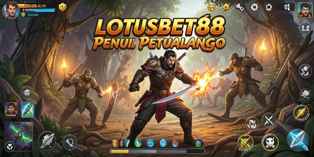 Tangkapan layar utama LOTUSBET88 menampilkan aksi gameplay yang seru.