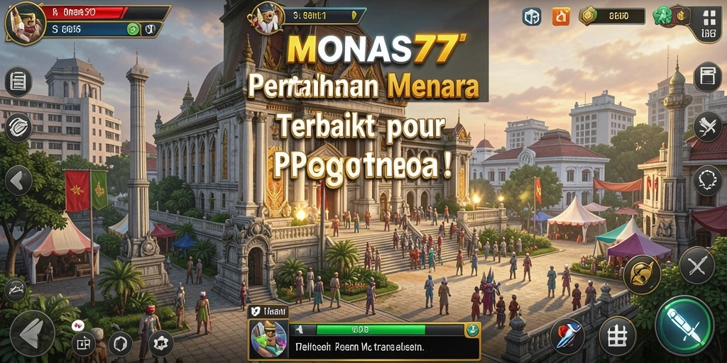 Tampilan menarik dari MONAS77 saat battlefield Tower Defense.