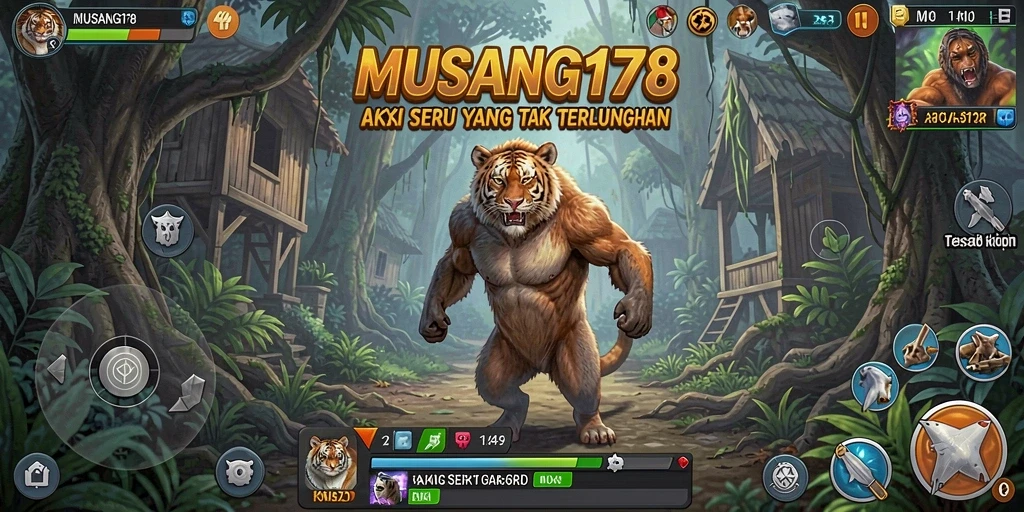 Gameplay seru dengan pertempuran menegangkan di MUSANG178.