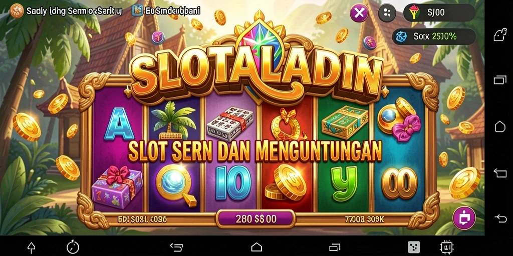 Tampilan gameplay SLOTALADIN yang seru dan menarik.