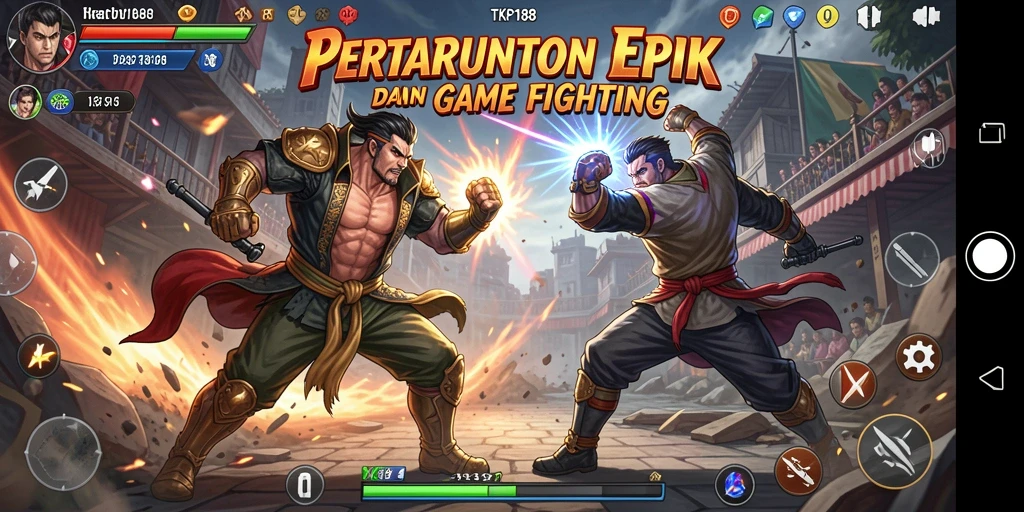 Screenshot gameplay TKP188 menampilkan pertarungan yang intens dan mendebarkan.