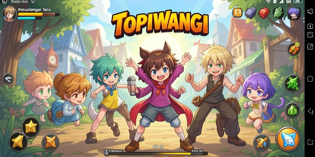 Screenshot menampilkan aksi seru dalam gameplay Anime.