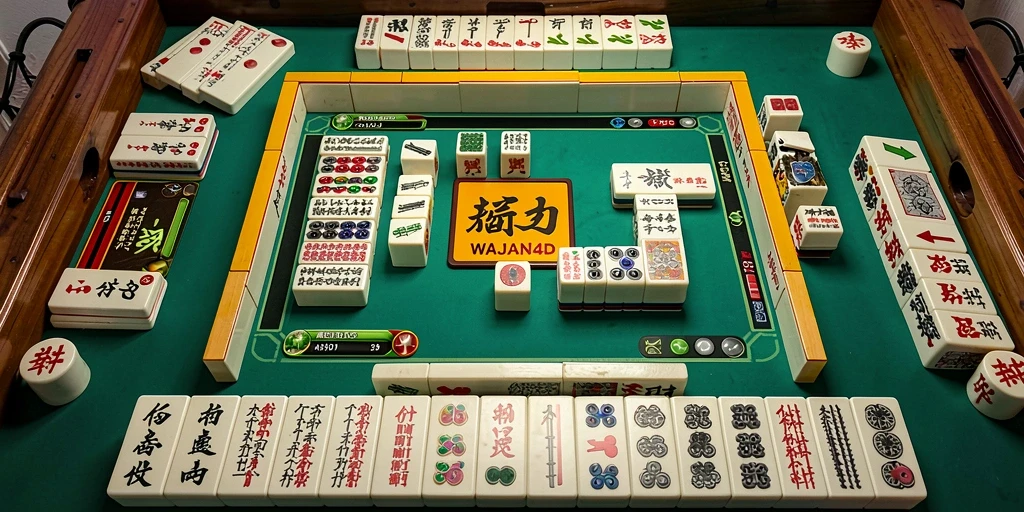 Tampilan gameplay Mahjong yang menarik dan menantang.